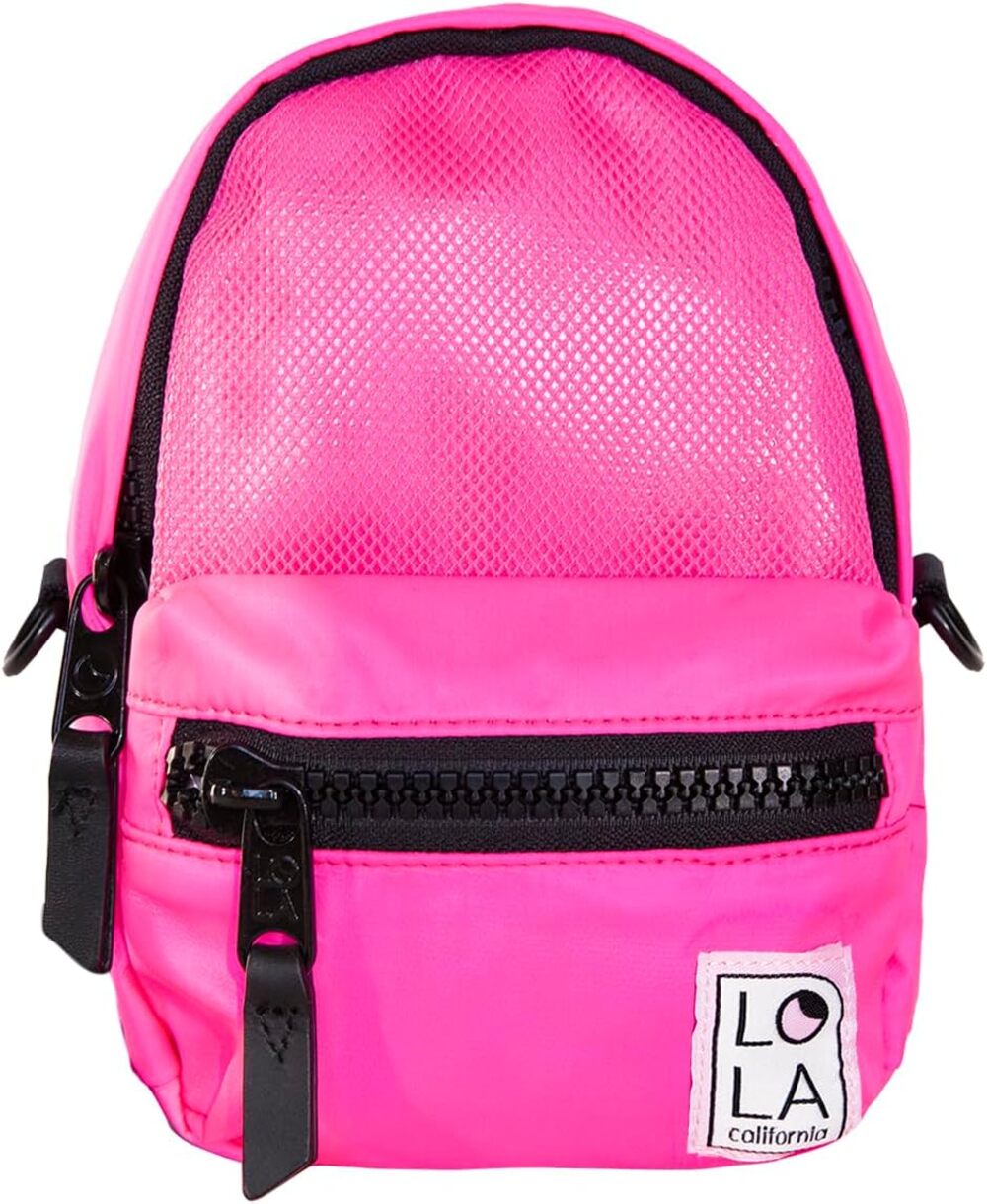 LOLA Stargazer Mini Convertible Backpack Neon Laser Pink